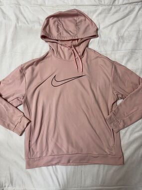 Nike Women’s Medium Light Pink Hoodie with Black Swoosh